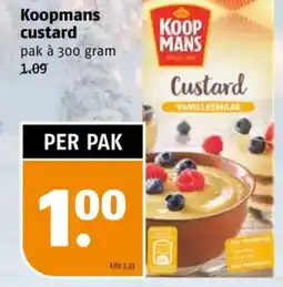 Poiesz Koopmans custard aanbieding