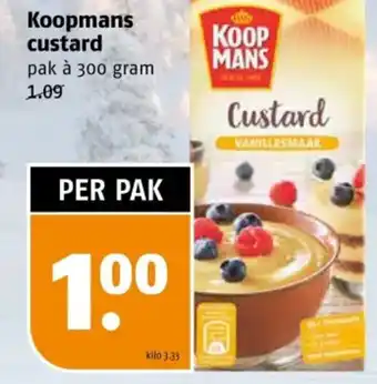 Poiesz Koopmans custard aanbieding