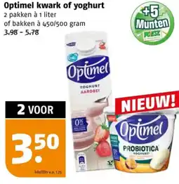 Poiesz Optimel kwark of yoghurt aanbieding