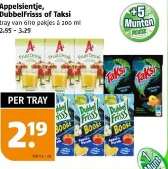 Poiesz Appelsientje, DubbelFrisss of Taksi aanbieding