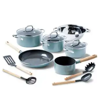Bol.com GreenPan Mayflower keramische antikleef pannenset 5-delig met accessoires aanbieding