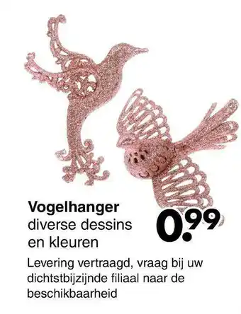 Wibra Vogelhanger aanbieding