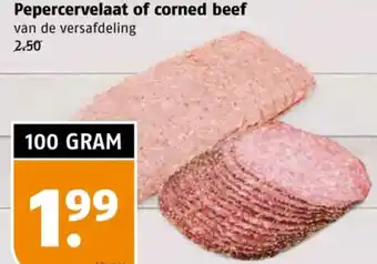 Poiesz Pepercervelaat of corned beef aanbieding