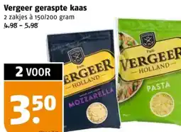 Poiesz Vergeer geraspte kaas aanbieding