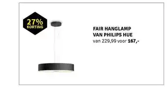 Nijhof Fair Hanglamp Van Philips Hue 27% Korting aanbieding