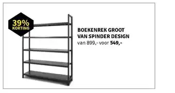 Nijhof Boekenrek Groot Van Spinder Design 39% Korting aanbieding