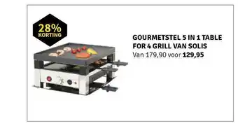 Nijhof Gourmetstel 5 In 1 Table For 4 Grill Van Solis 28% Korting aanbieding