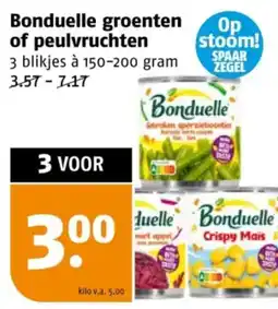 Poiesz Bonduelle groenten of peulvruchten aanbieding