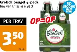 Poiesz Grolsch beugel 4-pack aanbieding