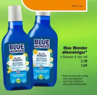 Poiesz Blue Wonder allesreiniger aanbieding