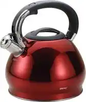 Bol.com Kinghoff 1212 - Fluitketel - 3.4 liter - rood - Glans aanbieding