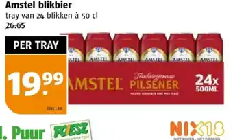 Poiesz Amstel blikbier aanbieding