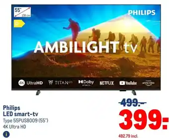 Makro Philips LED smart tv aanbieding