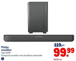 Makro Philips soundbar aanbieding