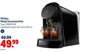 Makro Philips Nespressomachine aanbieding