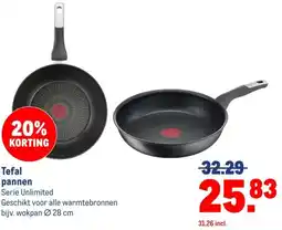 Makro Tefal pannen aanbieding