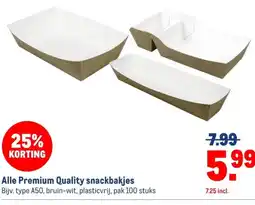 Makro Alle Premium Quality snackbakjes aanbieding