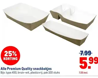 Makro Alle Premium Quality snackbakjes aanbieding