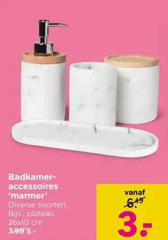 Xenos Badkamer- accessoires 'marmer' aanbieding