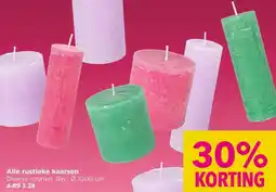 Xenos Alle rustieke kaarsen aanbieding