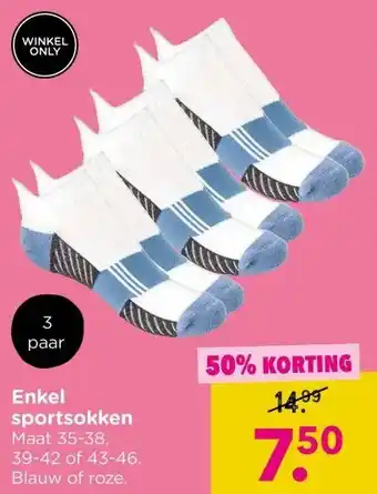 Xenos Enkel sportsokken aanbieding