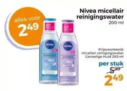 Trekpleister Nivea micellair reinigingswater 200 ml aanbieding