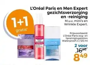 Trekpleister L'Oréal Paris en Men Expert gezichtsverzorging en -reiniging aanbieding