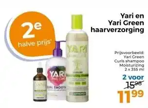 Trekpleister Yari en Yari Green haarverzorging aanbieding