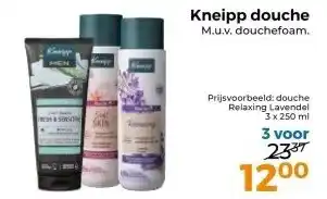 Trekpleister Kneipp douche M.u.v. douchefoam. aanbieding