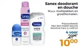 Trekpleister Sanex deodorant en douche aanbieding