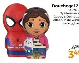 Trekpleister Keuze uit Spiderman en Gabby's Dolhouse. aanbieding