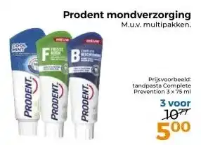 Trekpleister Prodent mondverzorging M.u.v. multipakken. aanbieding