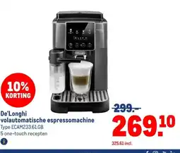 Makro De'Longhi volautomatische espressomachine aanbieding