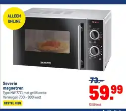 Makro Severin magnetron aanbieding