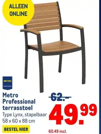 Makro Metro Professional terrasstoel aanbieding