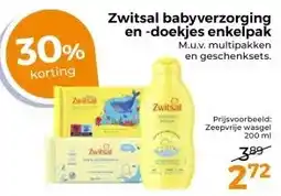 Trekpleister Zwitsal babyverzorging en -doekjes enkelpak M.u.v. multipakken aanbieding