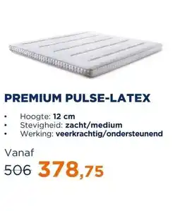 TotaalBED Topmatras Premium | Pulse-latex | 70x200 aanbieding