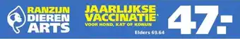 Ranzijn JAARLIJKSE VACCINATIE* aanbieding