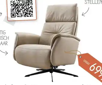 Pronto wonen Relaxfauteuil Initio aanbieding