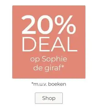 Prenatal 20% DEAL op Sophie de giraf* aanbieding