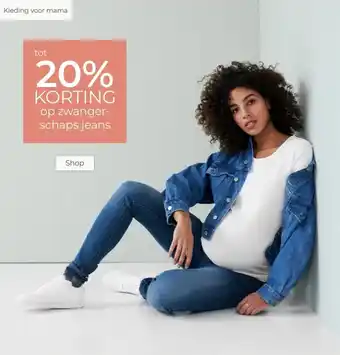 Prenatal tot 20% KORTING op zwanger- schaps jeans aanbieding