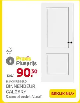 Praxis BINNENDEUR CALGARY aanbieding