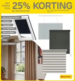 Praxis 25% KORTING op raamdecoratie* aanbieding