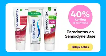 Plein.nl Parodontax en Sensodyne Base aanbieding