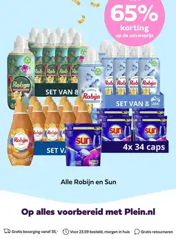 Plein.nl Alle Robijn en Sun aanbieding