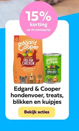 Plein.nl Edgard & Cooper hondenvoer, treats, blikken en kuipjes aanbieding