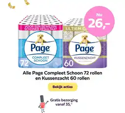 Plein.nl Alle Page Compleet Schoon 72 rollen en Kussenzacht 60 rollen aanbieding