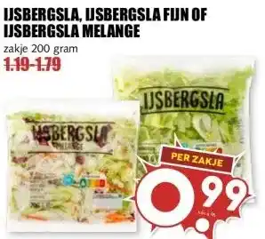 MCD Supermarkt IJSBERGSLA, IJSBERGSLA FIJN OF IJSBERGSLA MELANGE aanbieding