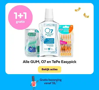 Plein.nl Alle GUM, 07 en TePe Easypick aanbieding