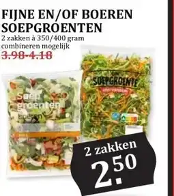 MCD Supermarkt FIJNE EN/OF BOEREN SOEPGROENTEN aanbieding